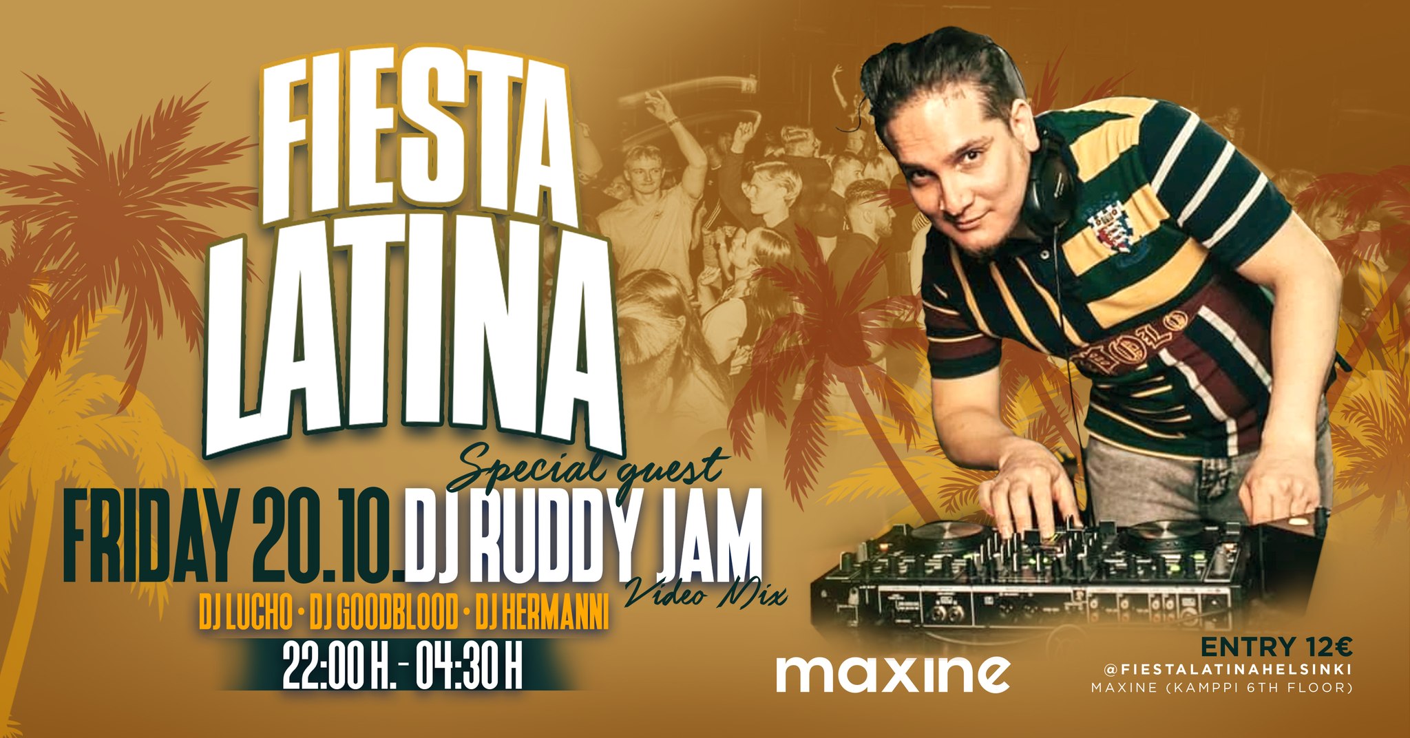 Fiesta Latina 20.10. featuring DJ RUDDY JAM (Spain Ecuador)