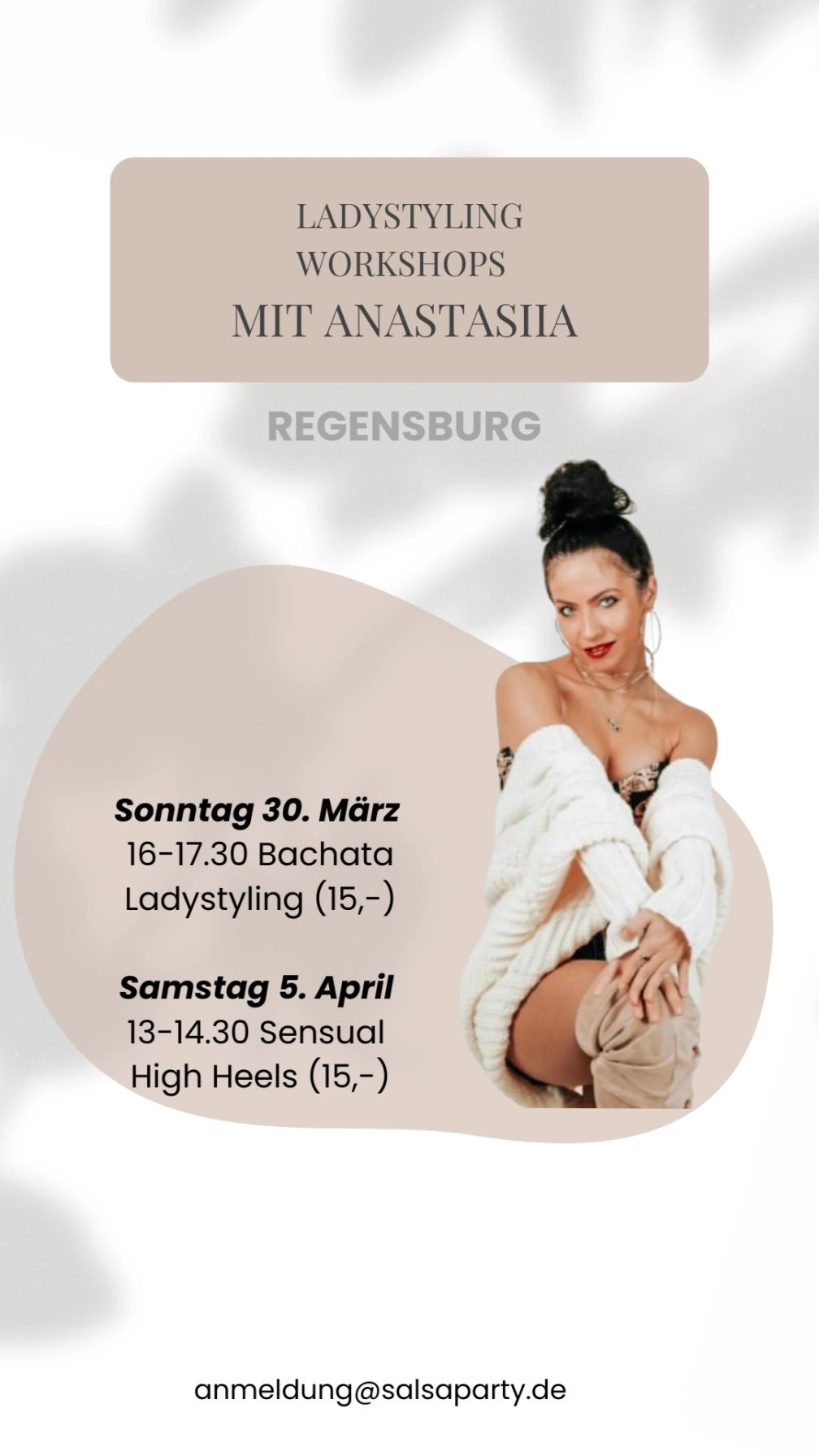 Bachata Ladystyling Workshop mit Anastasiia Regensburg