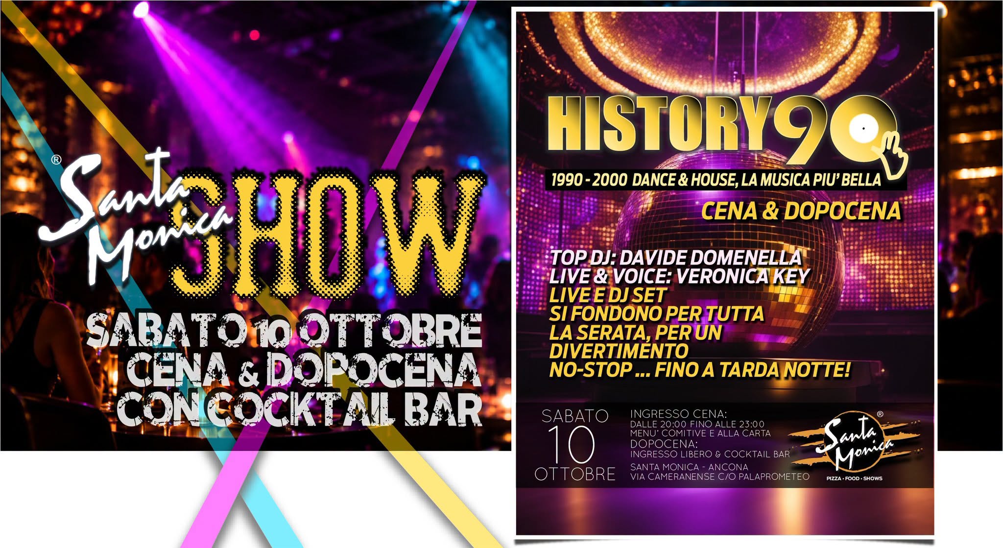 History 90 • 1990 - 2000 La musica più bella • Dance & House • Cena & Dopocena