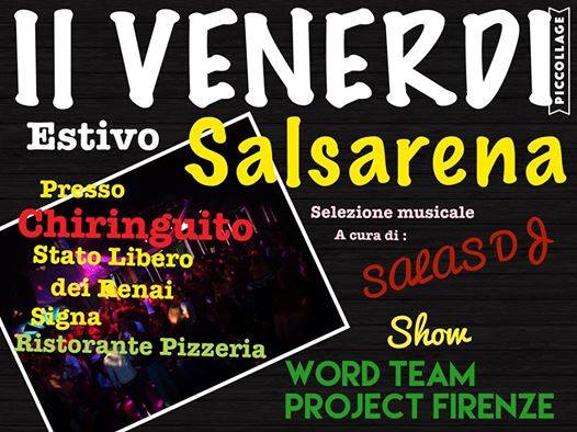 Venerdi 9 giugno Salsarena