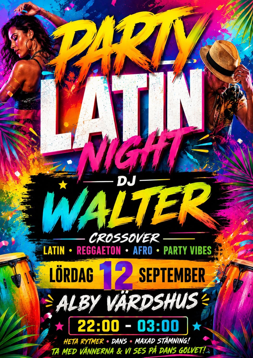 ✨ LATIN PARTY NIGHT ✨ alby värdshus ,,sep 12 .22-03