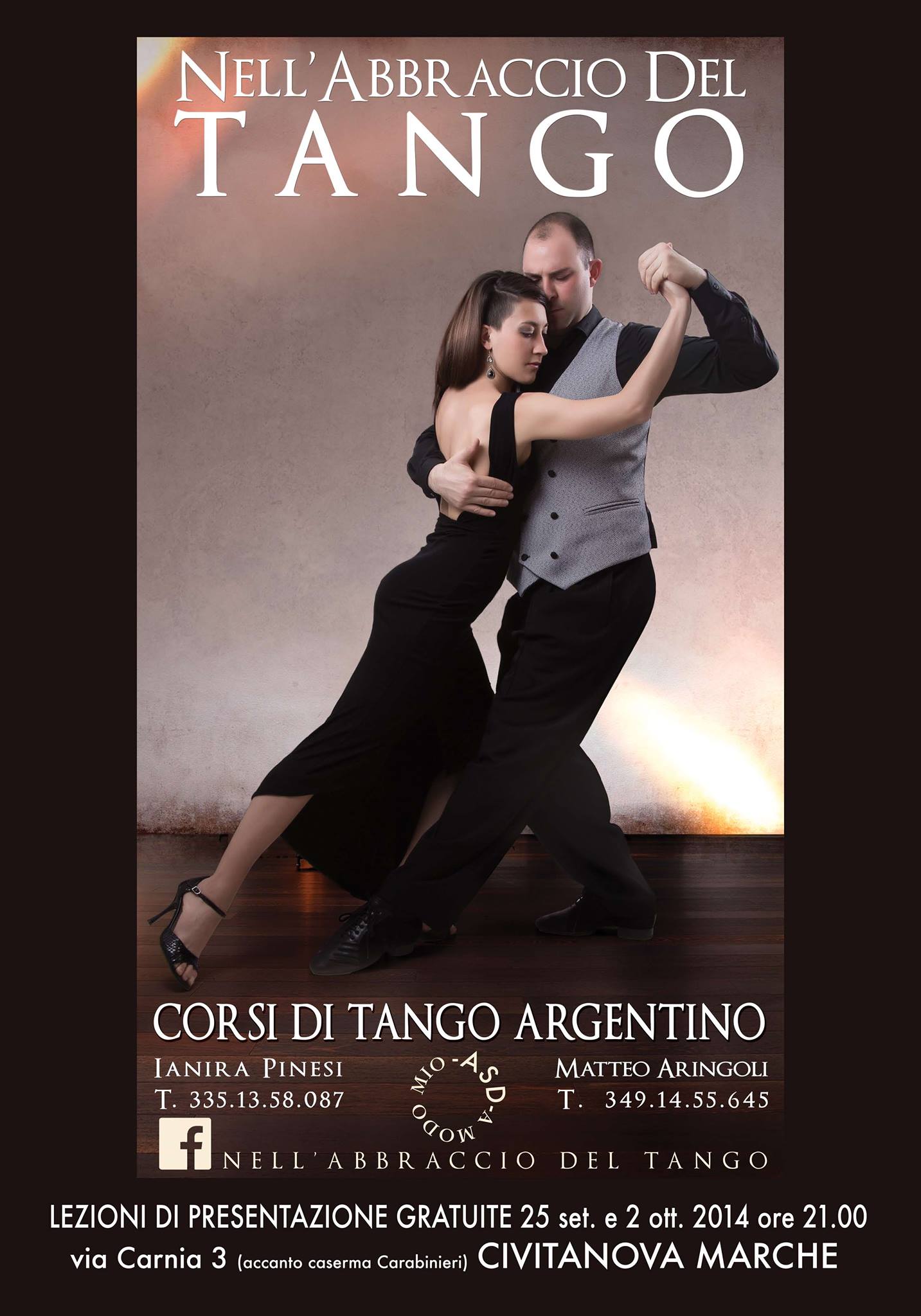 TANGO ARGENTINO A CIVITANOVA MARCHE con la scuola "Nell'abbraccio del tango
