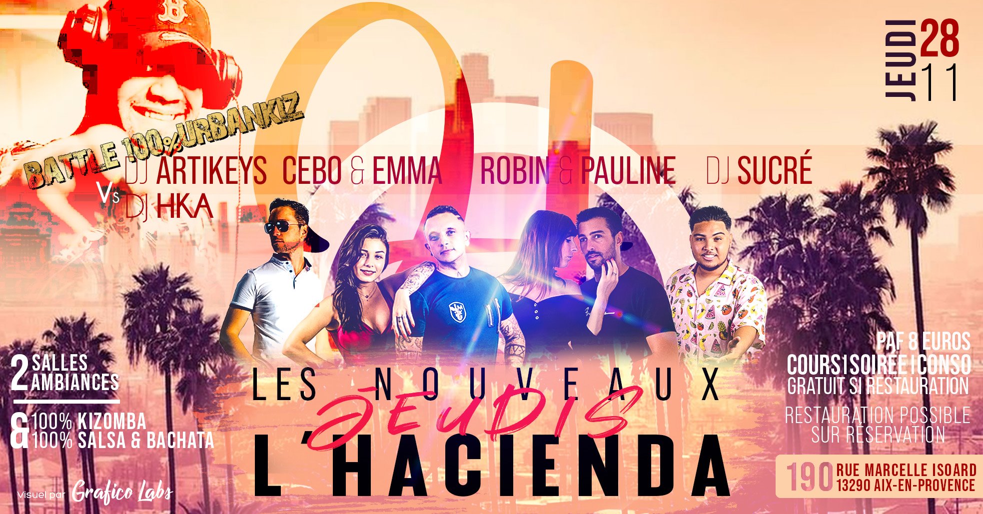 Les Nouveaux Jeudis de L'hacienda 28 Novembre