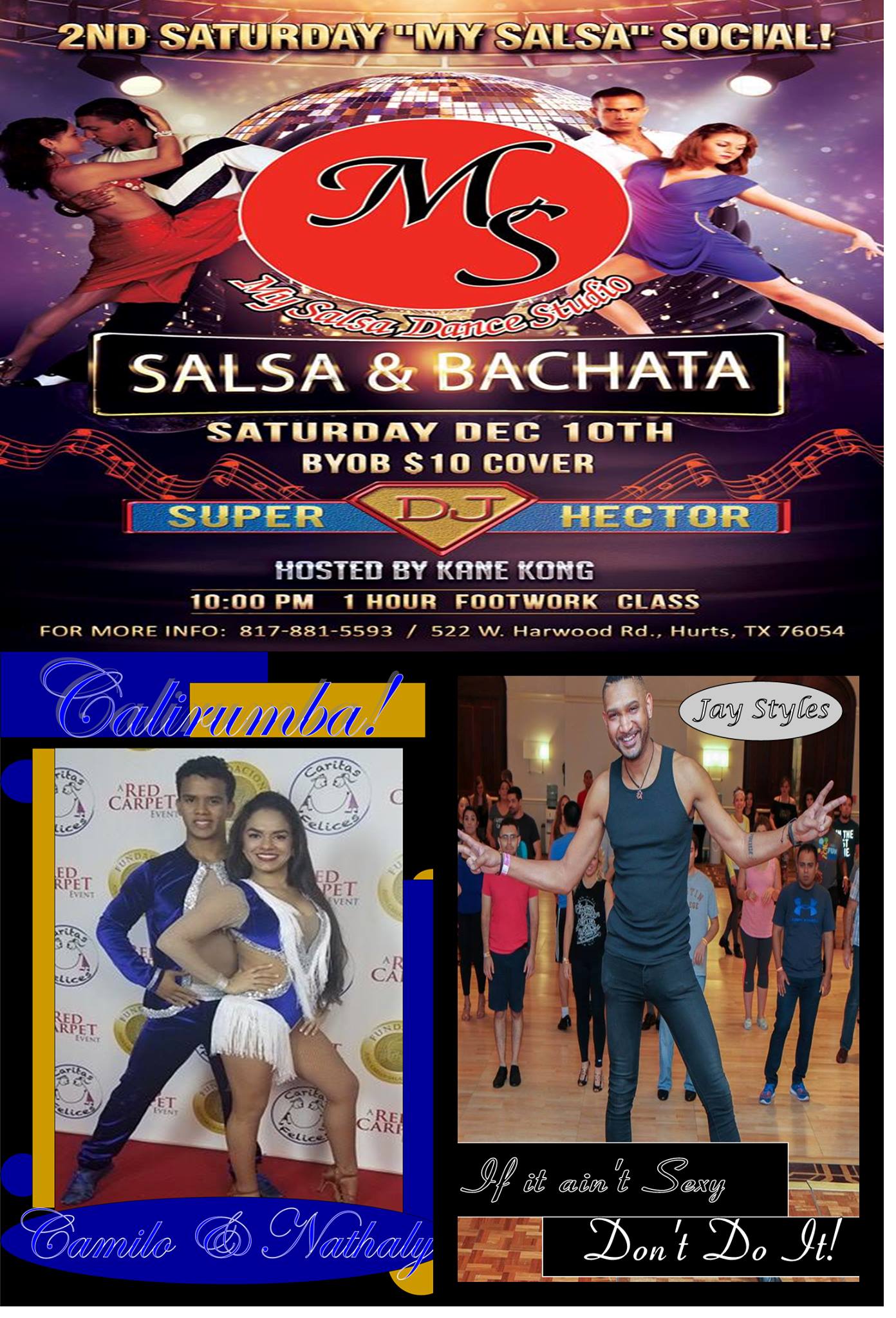 My Salsa Monthly Social! This Saturday Night!