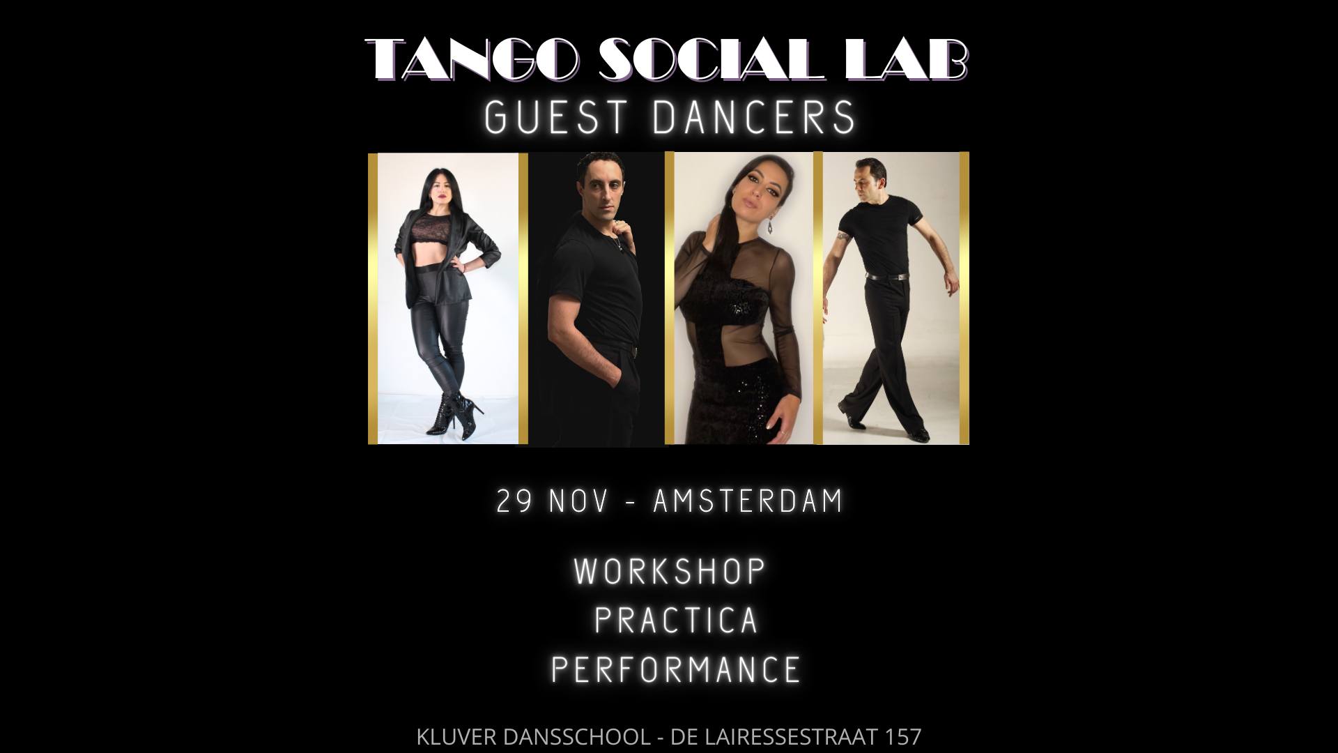 Tango Social Lab in Amsterdam with guest dancers