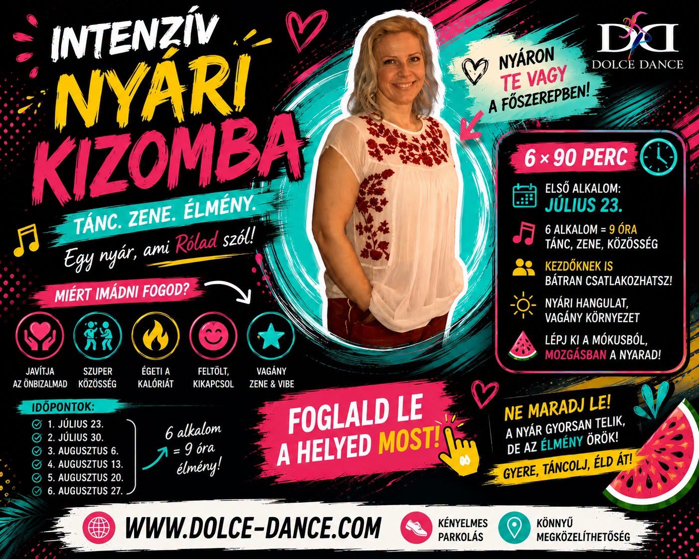 Intenzív Nyári Kezdő Kizomba Szegeden Ágotával