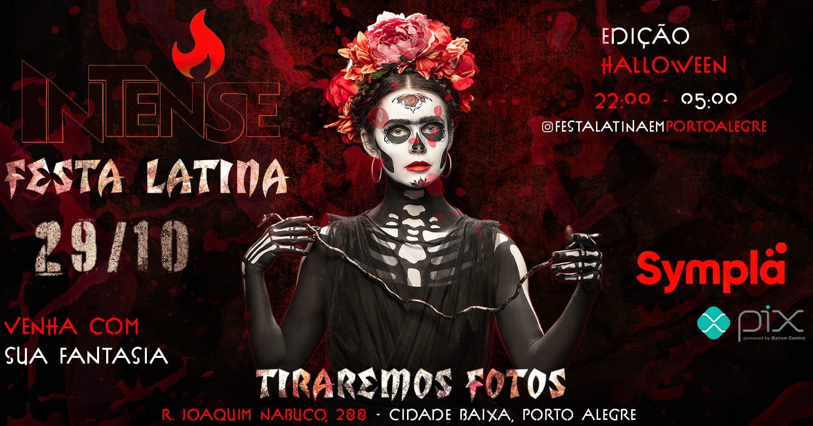 Festa Latina edição Hallowen no Intense bar 29 10.
