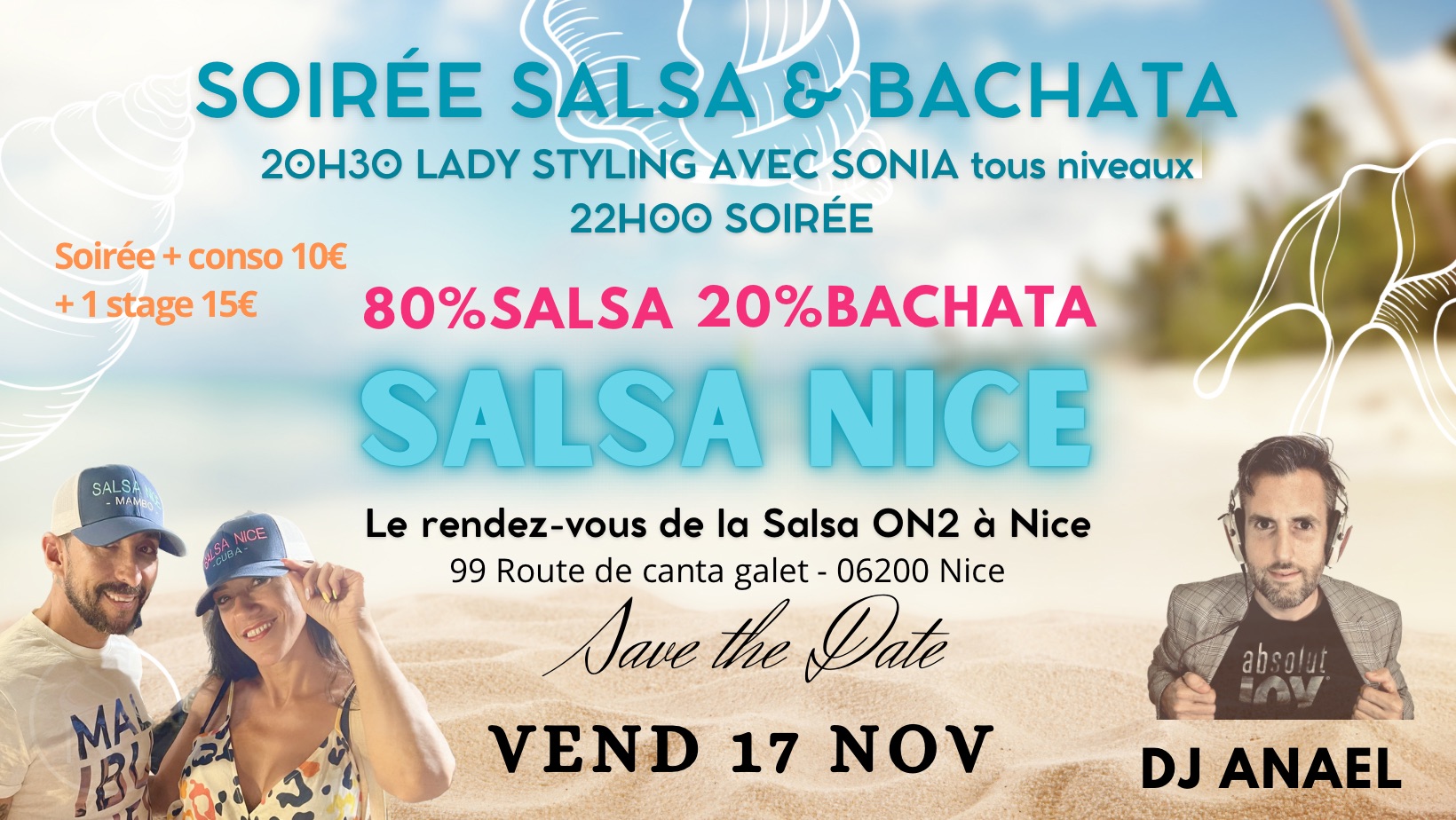 SOIRÉE SALSA & BACHATA Stage de Lady styling by Sonia Style