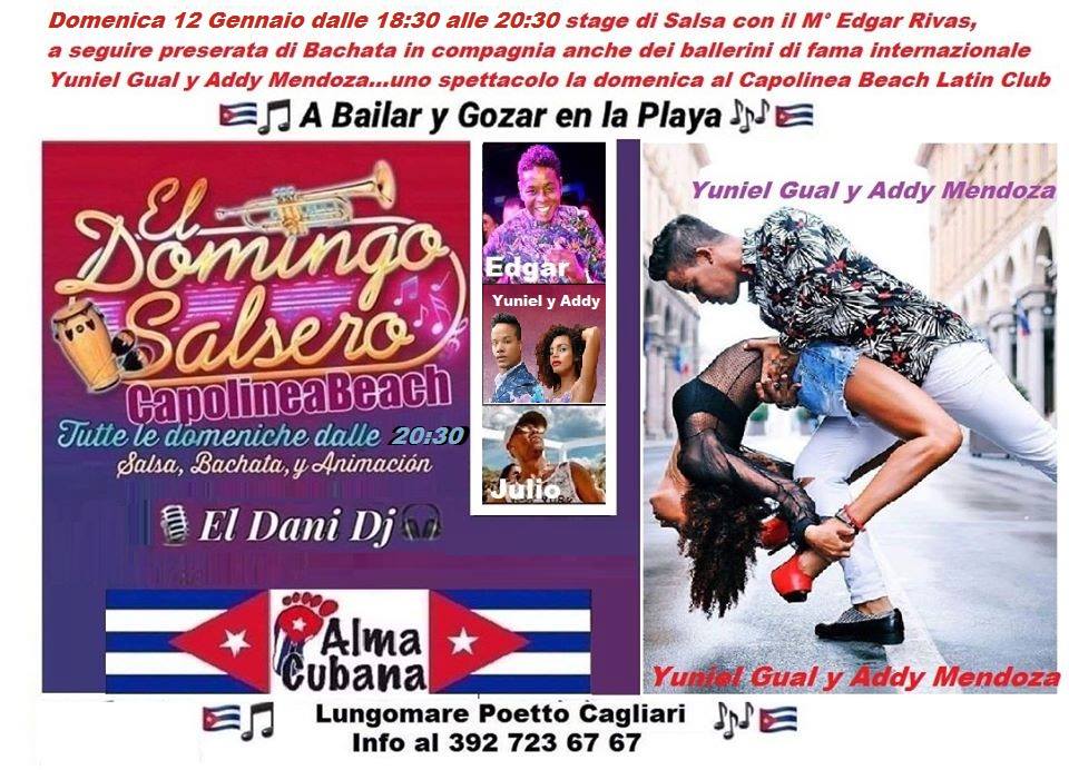 Domenica 12 ospiti d'onore Yuniel y Addy e stage con Edgar Rivas