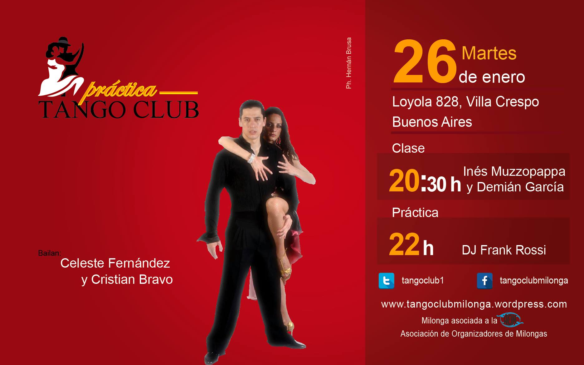 Tango Club: bailan Celeste Fernández y Cristian Bravo