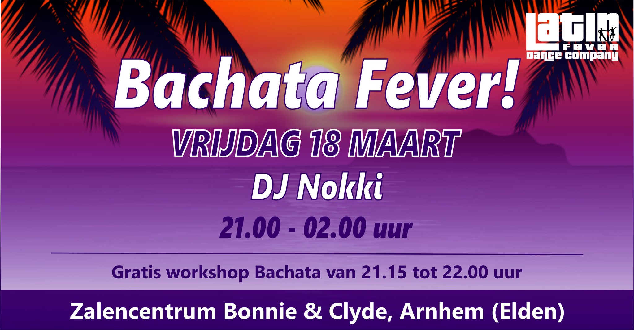 Bachata Fever met DJ Nokki: vrijdag 18 maart in Arnhem