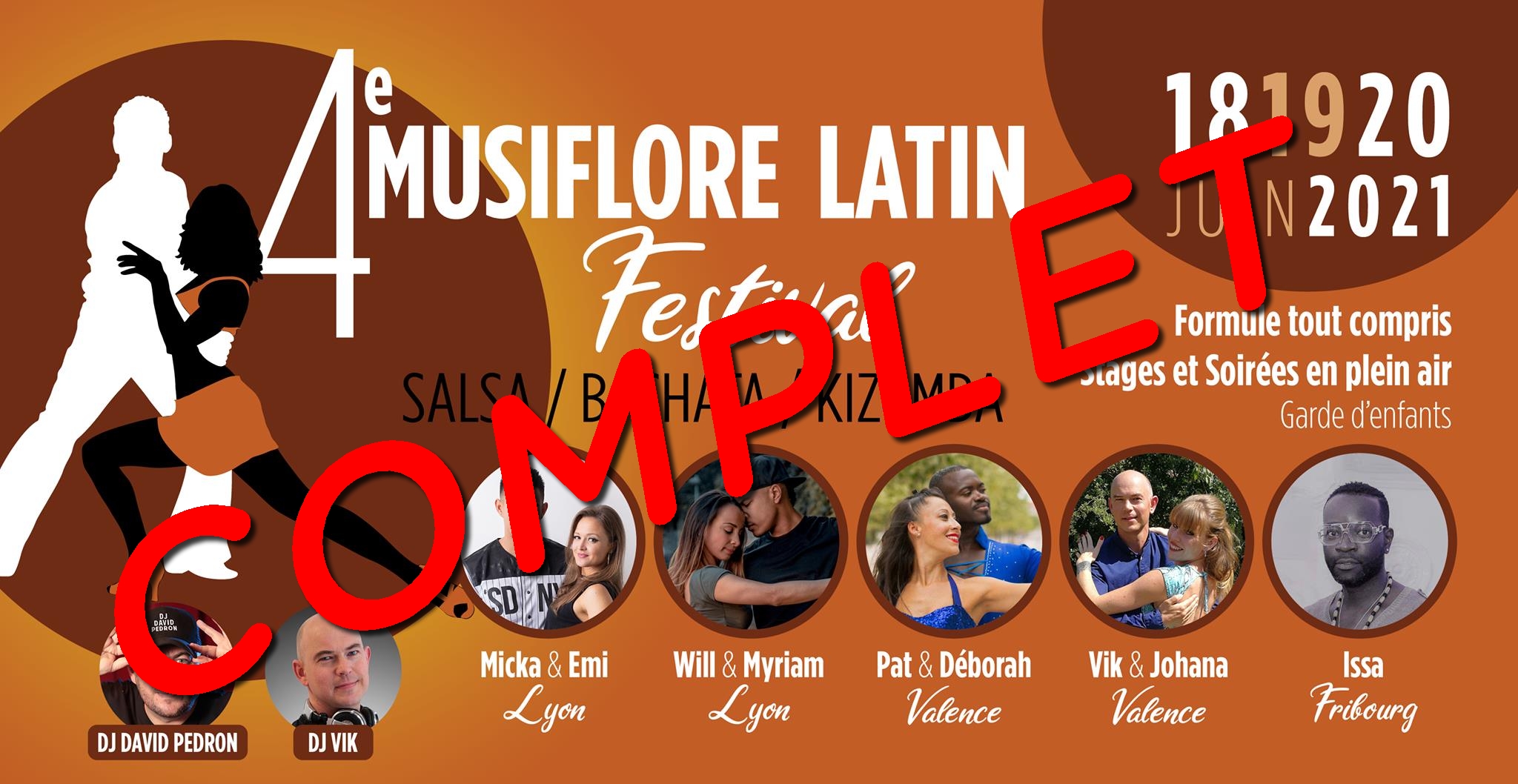 4ème (BIS) Musiflore Latin Festival (W.E. Salsa, Bachata, Kizomba)