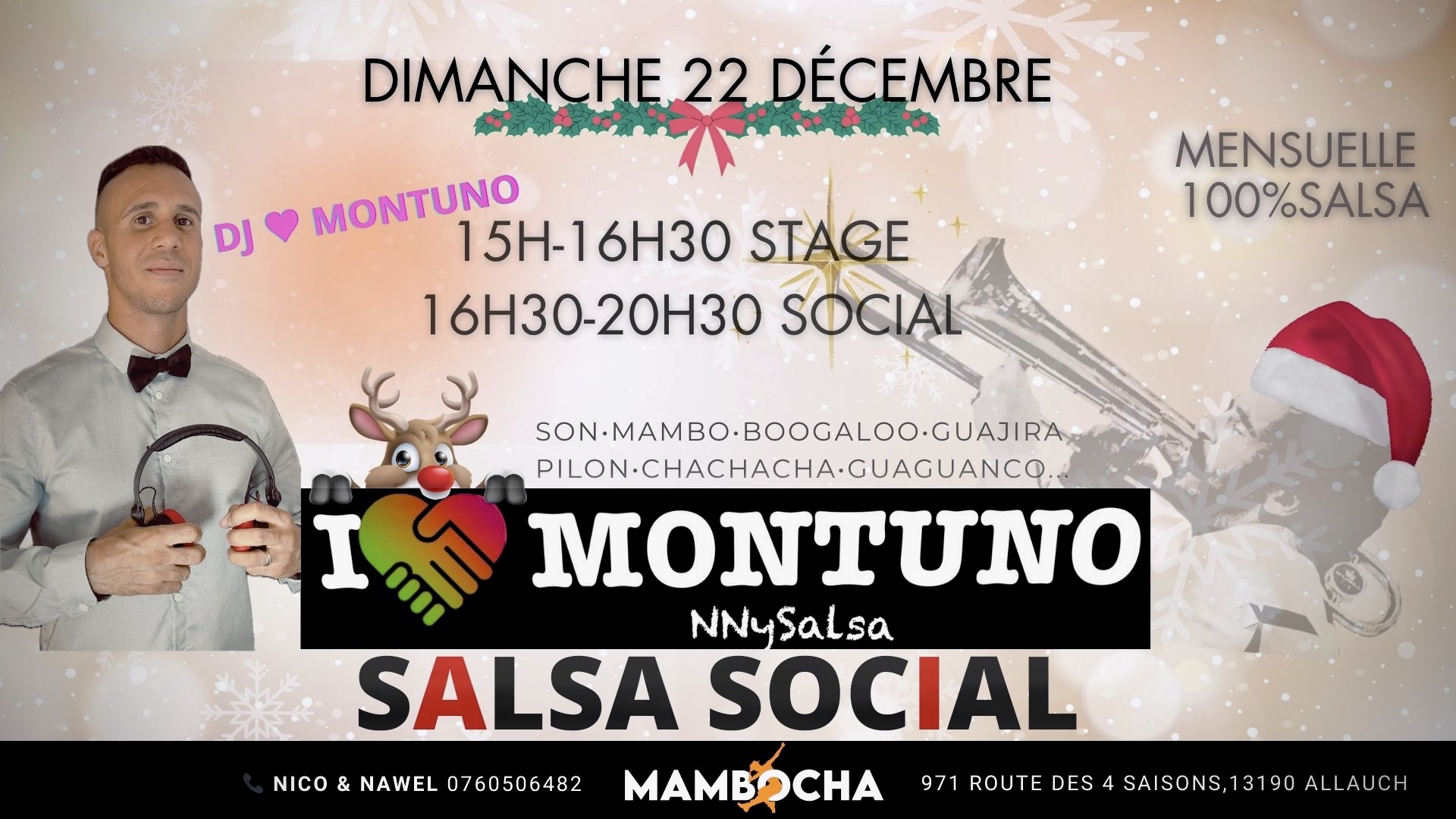 i♥MONTUNO SALSA SOCIAL "Noël édition"