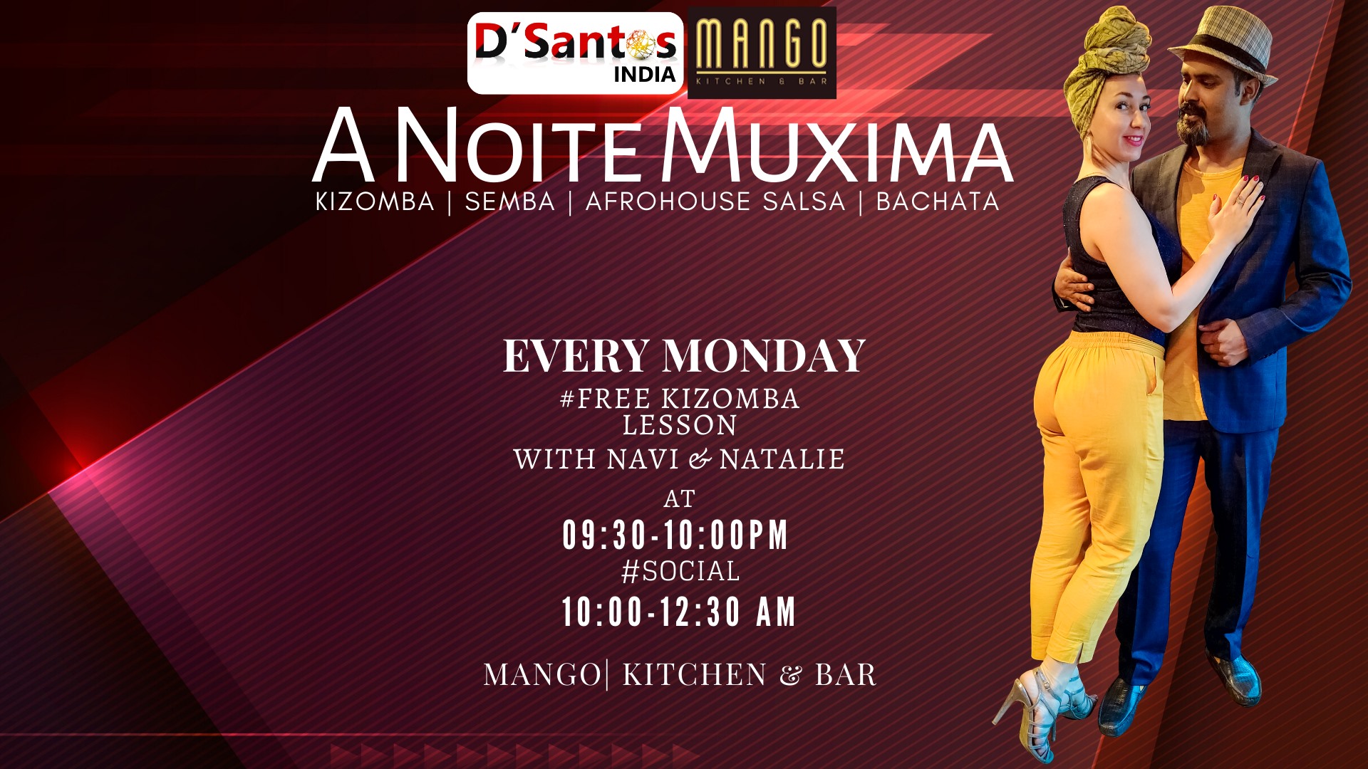 A Noite Muxima-Afrolatin partner dance night
