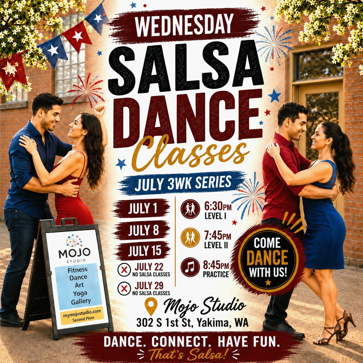 Salsa Dance Classes - July 2026 (3 wk series)