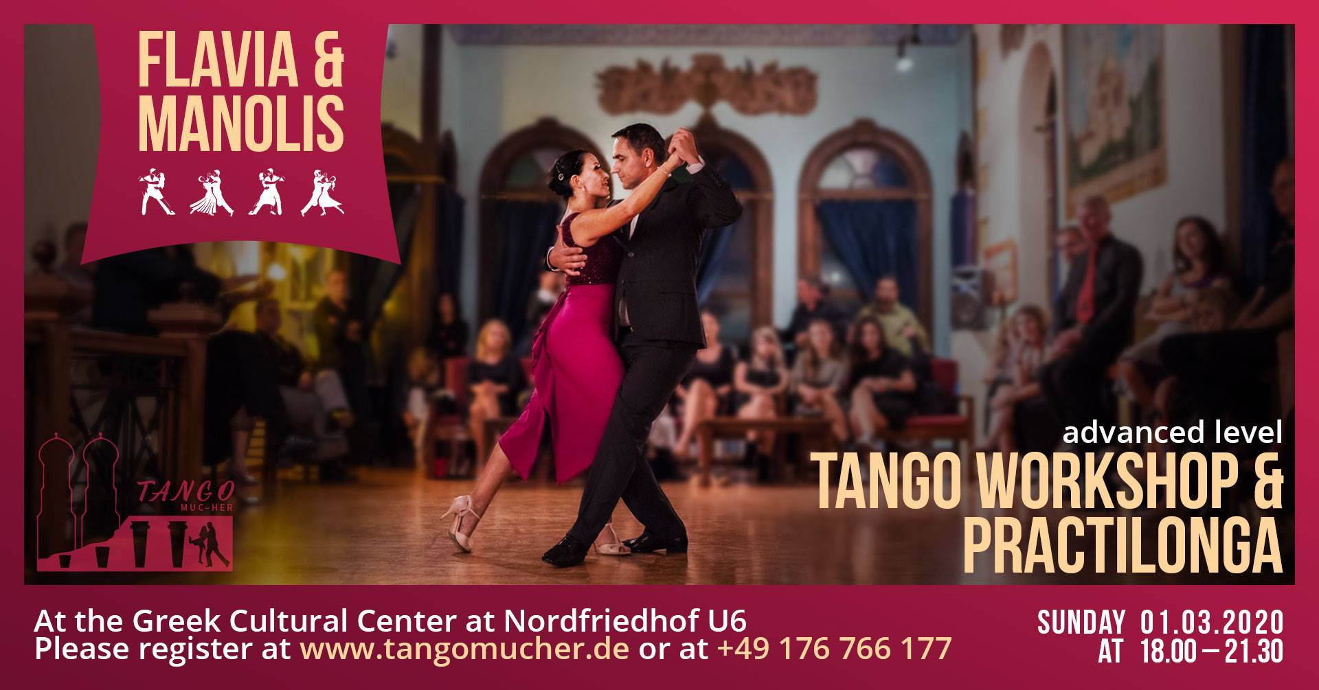 Tango Workshop und Practica with Flavia & Manolis