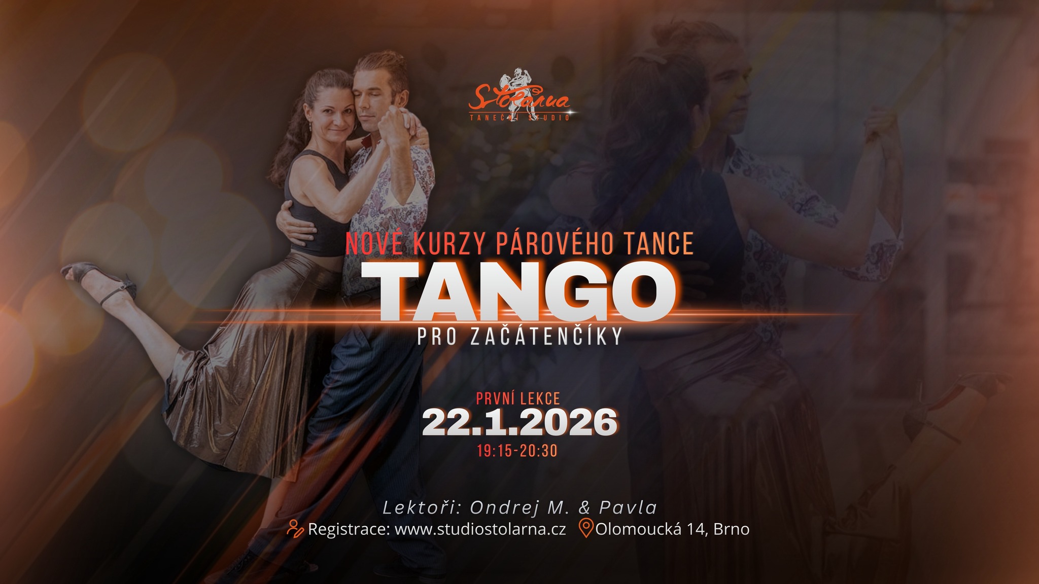 Nový kurz tance TANGO pro úplné začátečníky