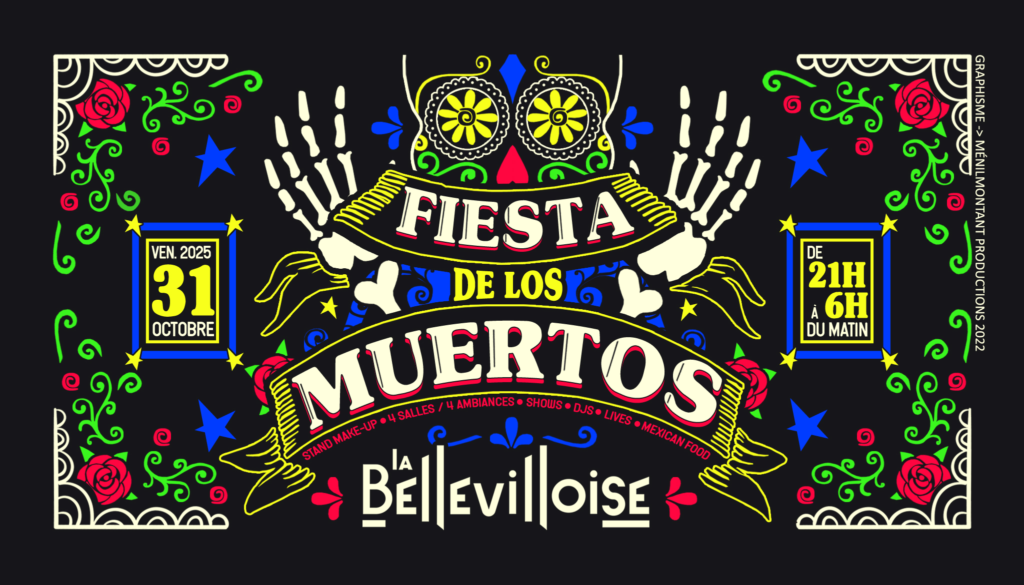 FIESTA DE LOS MUERTOS 2024 ๐ง๐๐งโโ๏ธ๐ง๐๐บ๐น HALLOWEEN 100% LATINO ร PARIS !!!