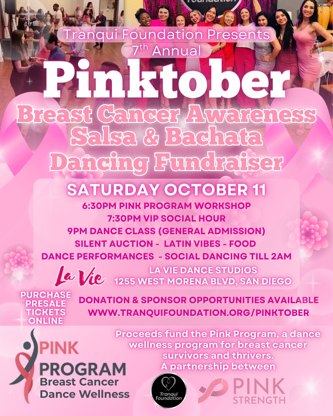 Pinktober Salsa & Bachata Breast Cancer Awareness Fundraiser Social 10 11 at 6pm