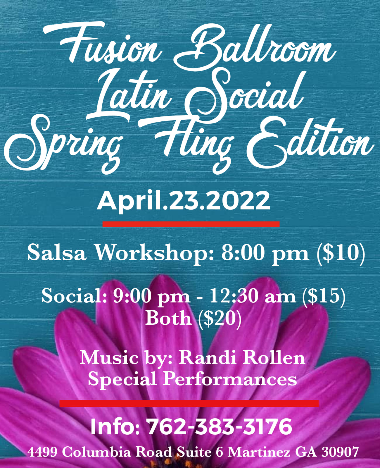 Fusion Ballroom Latin Social Spring Fling Edition