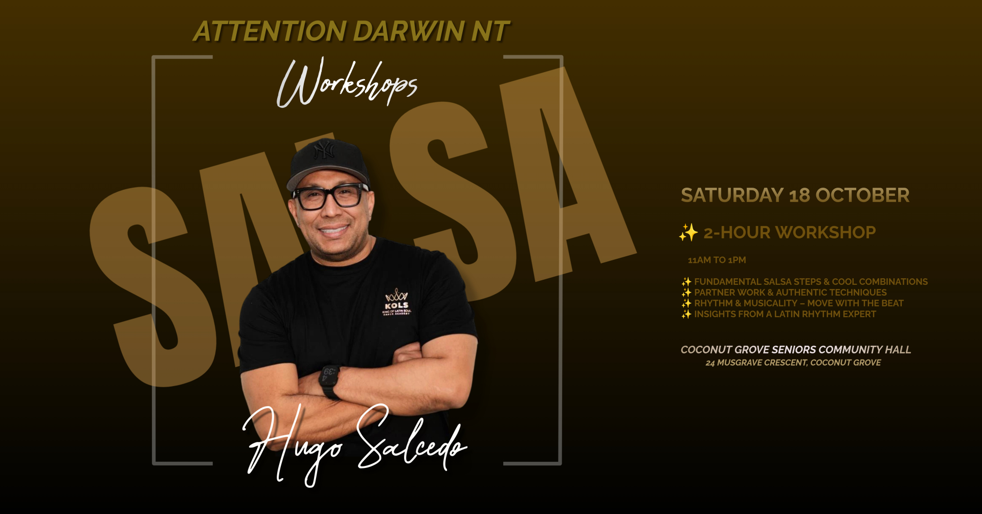 SALSA WORKSHOP WITH HUGO SALCEDO
