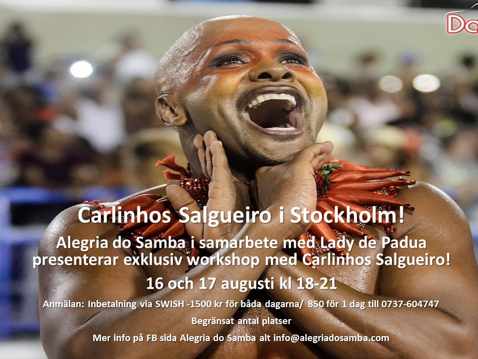 Exklusiv workshop med Carlinhos do Salgueiro