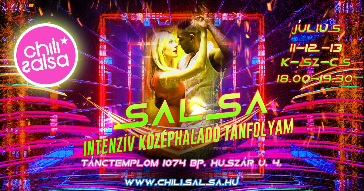INTENZÍV KÖZÉPHALADÓ SALSA TANFOLYAM