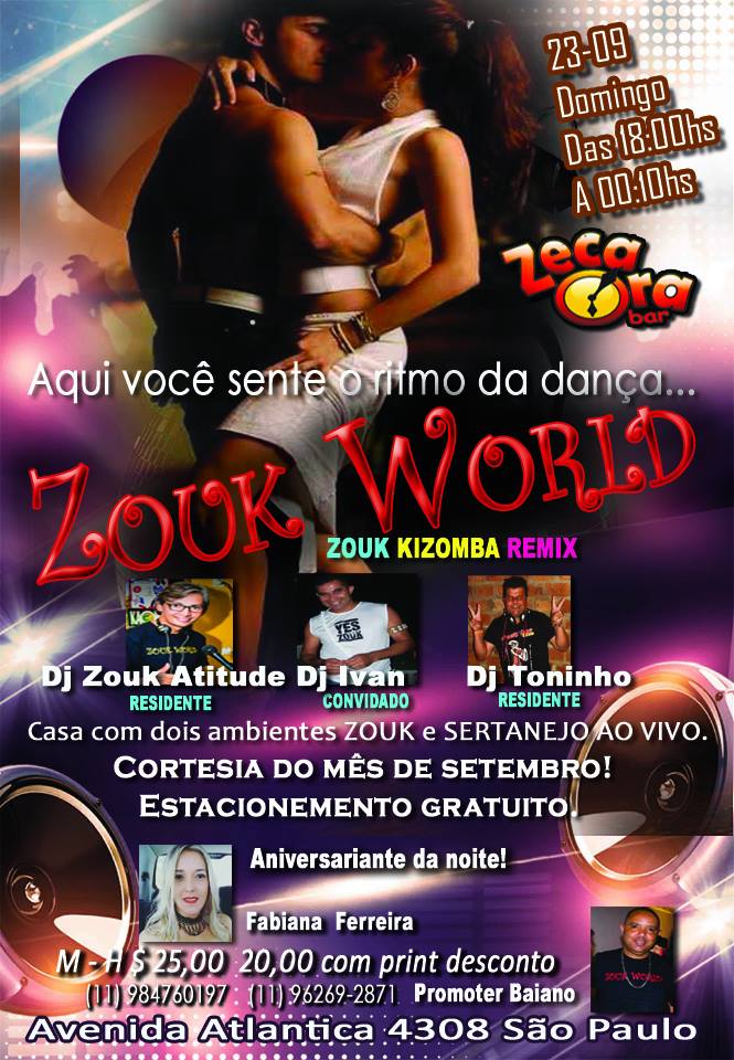 Zouk World Domingo Noite Top!