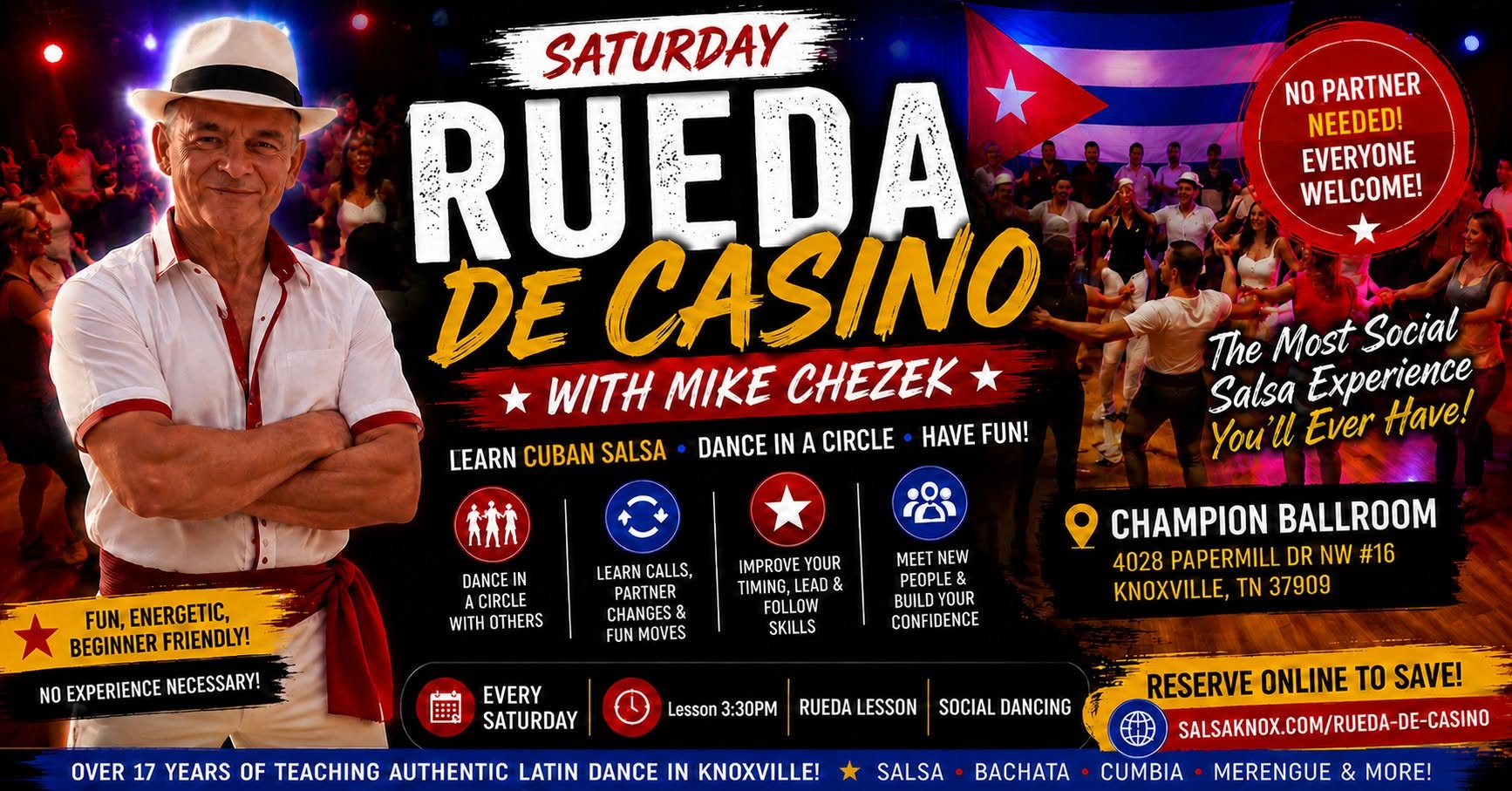 Rueda de Casino Every Saturday Knoxville TN