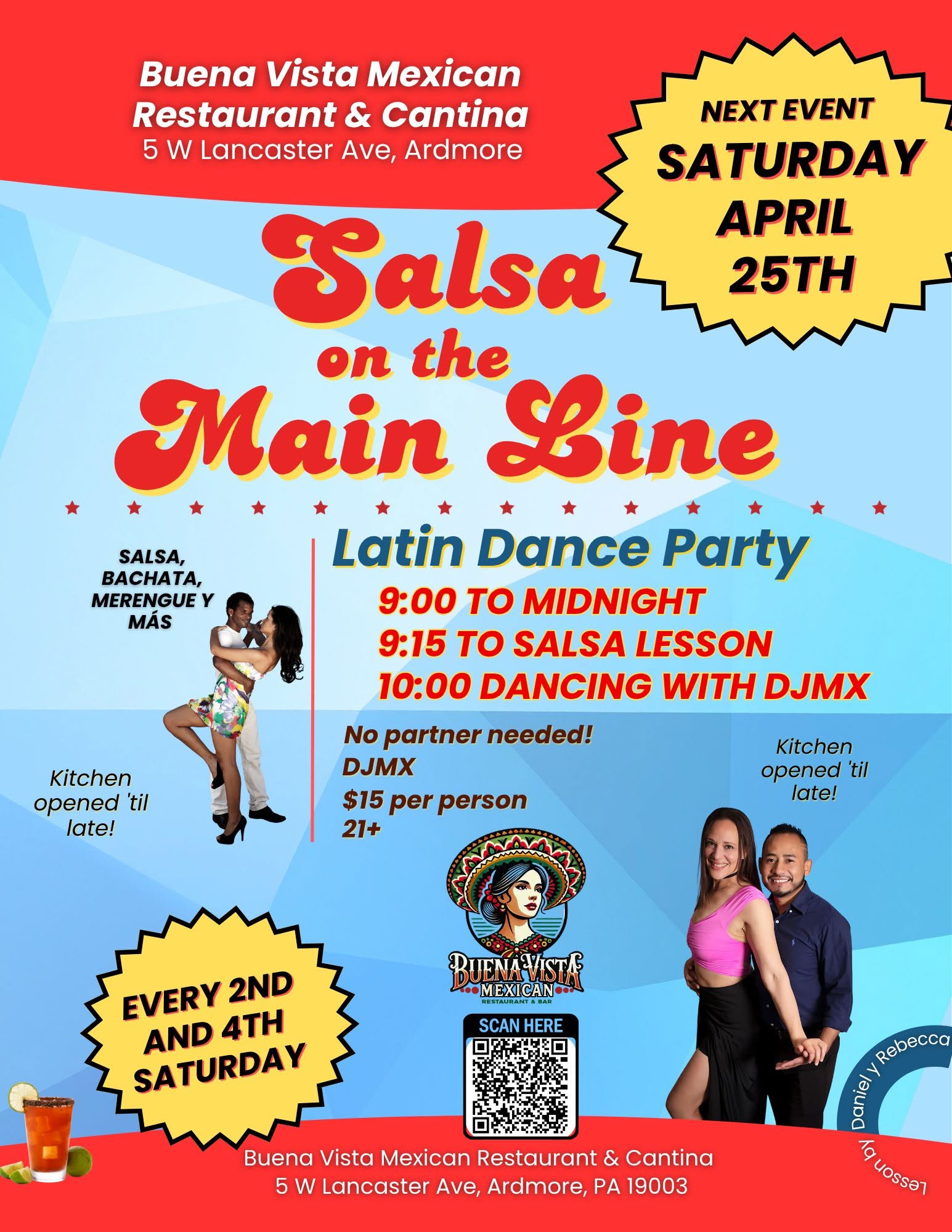 Salsa on the Main Line Saturday