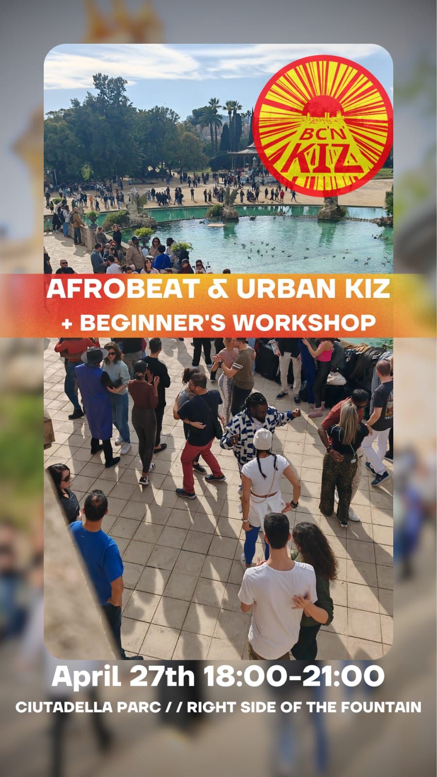 BC'N' kiz Sunday's event Afrobeats and UrbanKiz