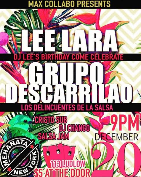 Descarrilao, DJ Lee (bday show), Cristosub + more at Mehanata