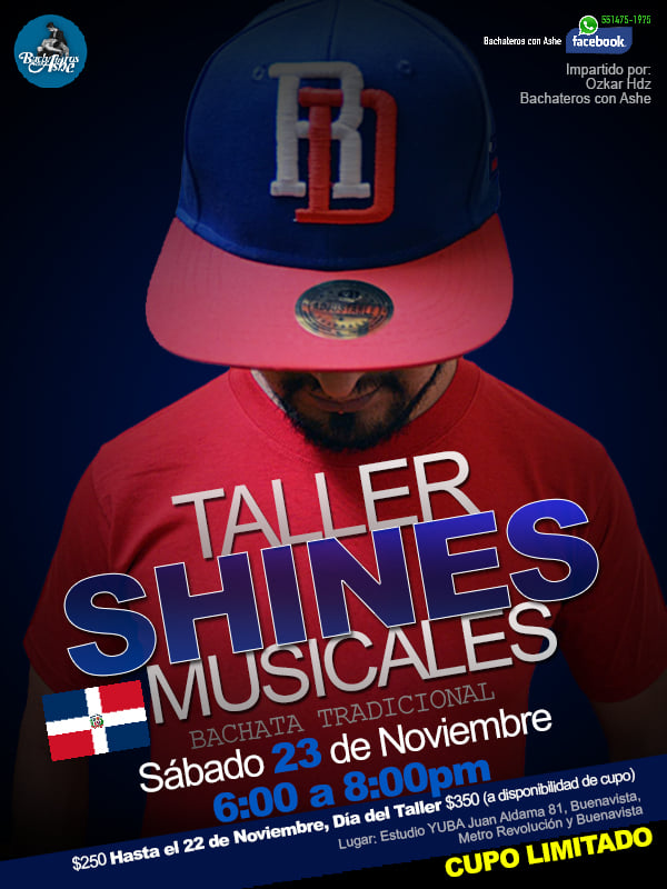 Taller de Bachata Shines Musicales - Por Bachateros con Ashe