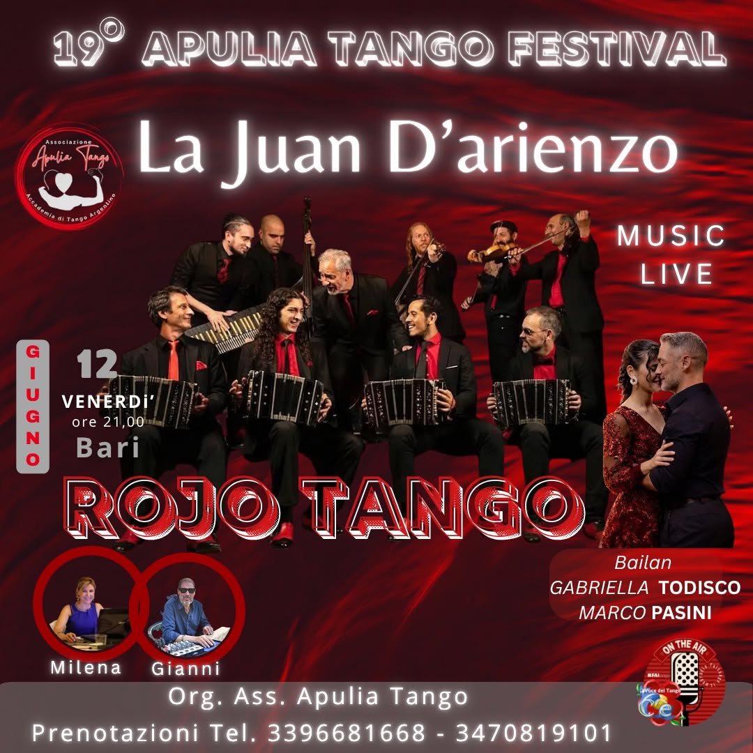 Rojo Tango - La Juan D’arienzo en Bari 12 6 26