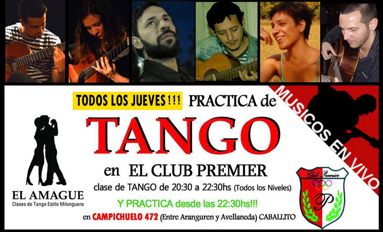 Proximo Jueves 23 Práctica Milonga c Música En VIVO! Tango!