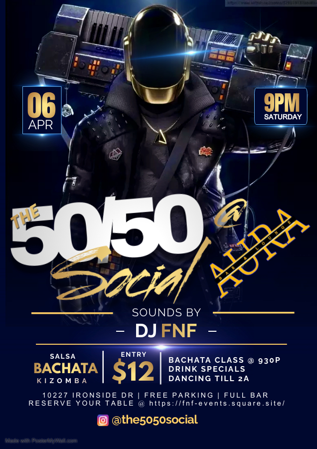 The 50 50 Social @ Aura Bar & Lounge!