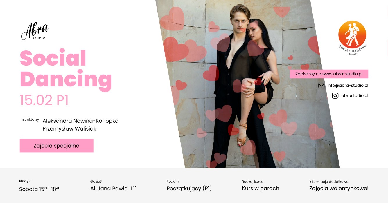 Social Dancing - Tańce Użytkowe na każdą okazję z Aleksandrą Nowiną-Konopką & Przemkiem Walisiakiem