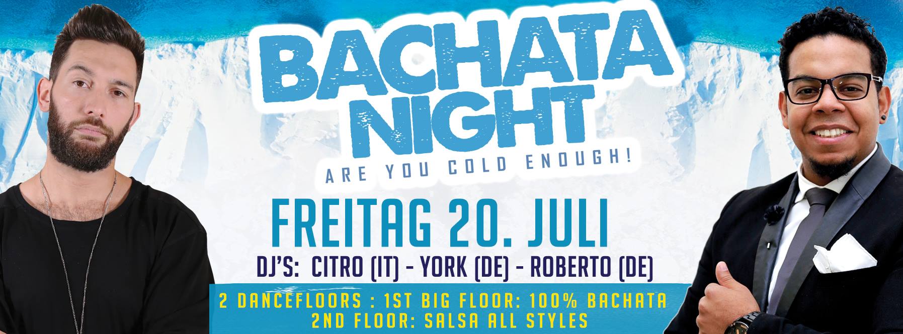 Bachata & Salsa Night - Freitag 20. Juli - 2 Dancefloors