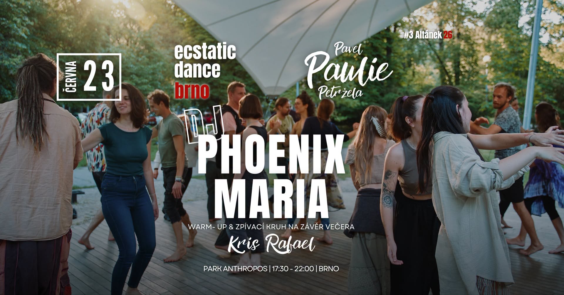 Venkovní Ecstatic Dance - Slunovratový Speciál s Phoenix Maria 🐦🔥 23.6.