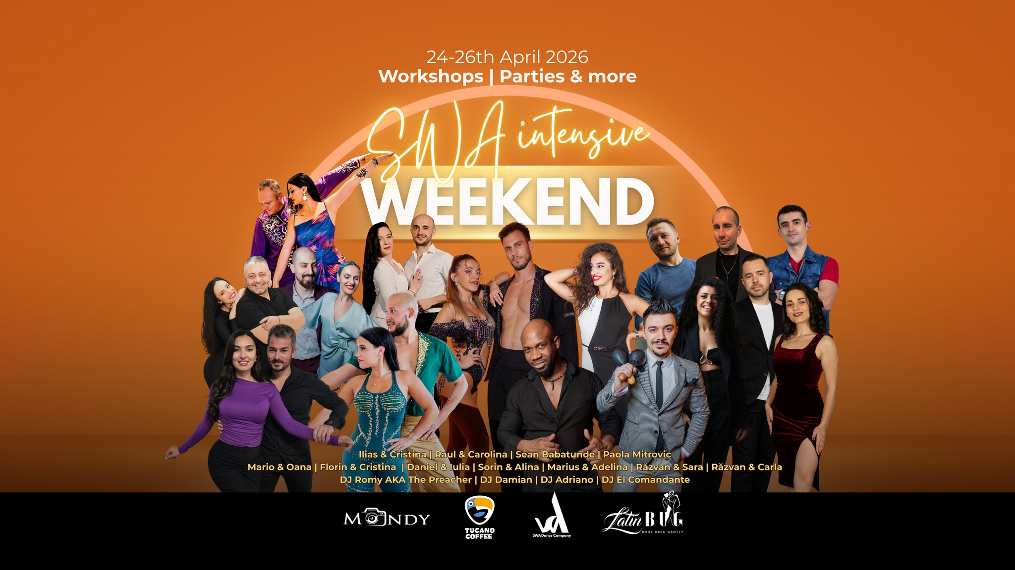 SWA Intensive Weekend Workshops, parties & more 24 26 aprilie 2026