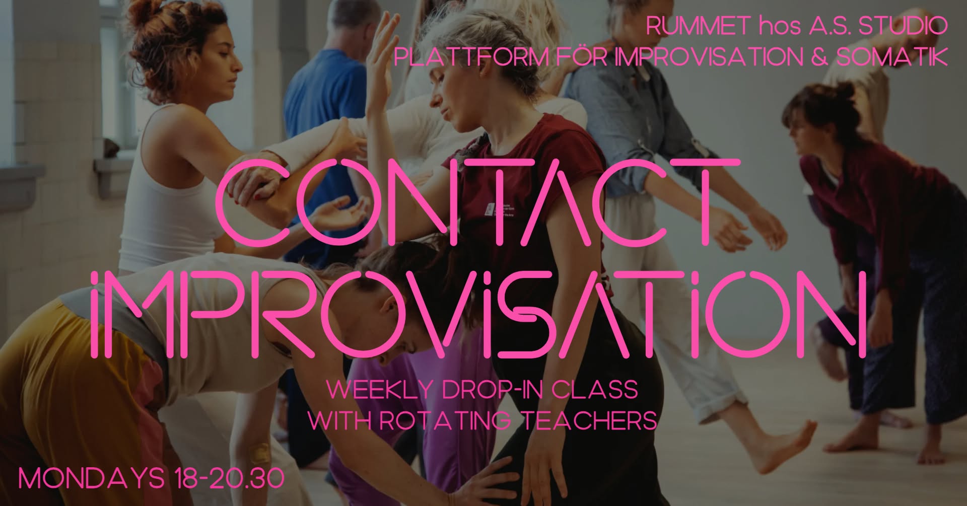 Weekly Contact Improvisation Class with Rotating Teachers Mondays in Malmö