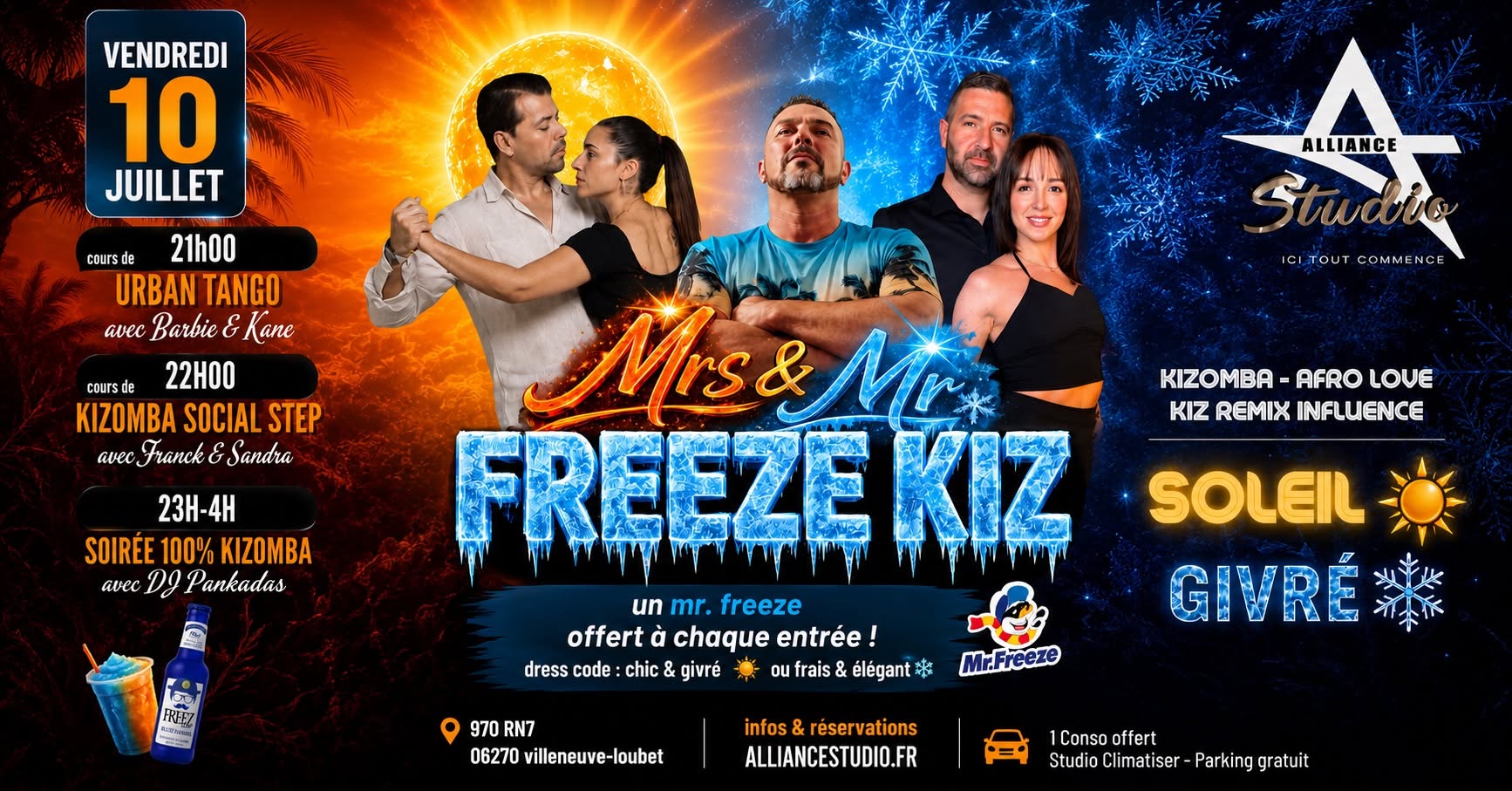 FREEZE KIZ Cours et Soirée