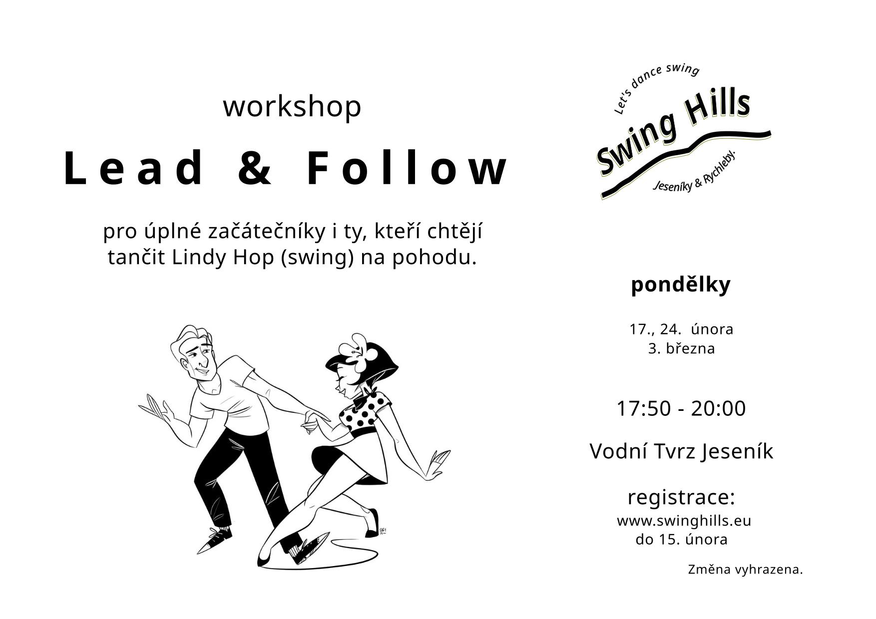 Lead & Follow aneb Lindy Hop nejen pro začátečníky