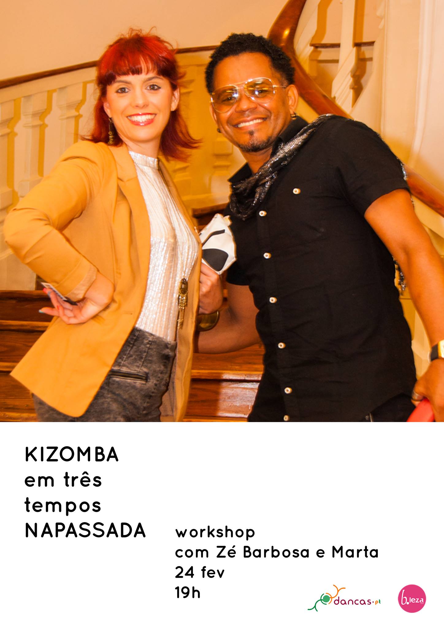 Danças no B.Lza*24fev*KIZOMBA em 3 tempos NAPASSADA*wks Zé&Marta