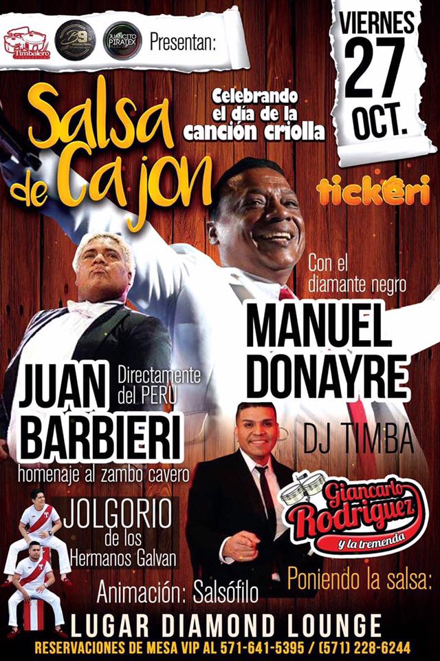 Salsa de Cajon en Diamond Lounge