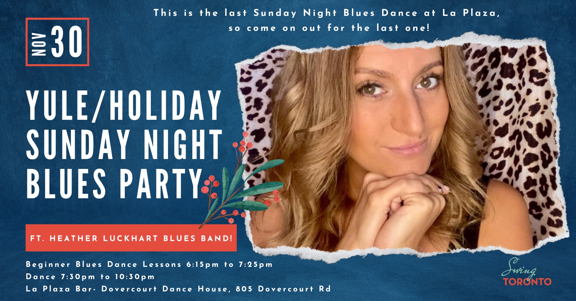 Yule Holiday Sunday Night Blues ft Heather Luckhart Blues Band + Beginner Lesson!