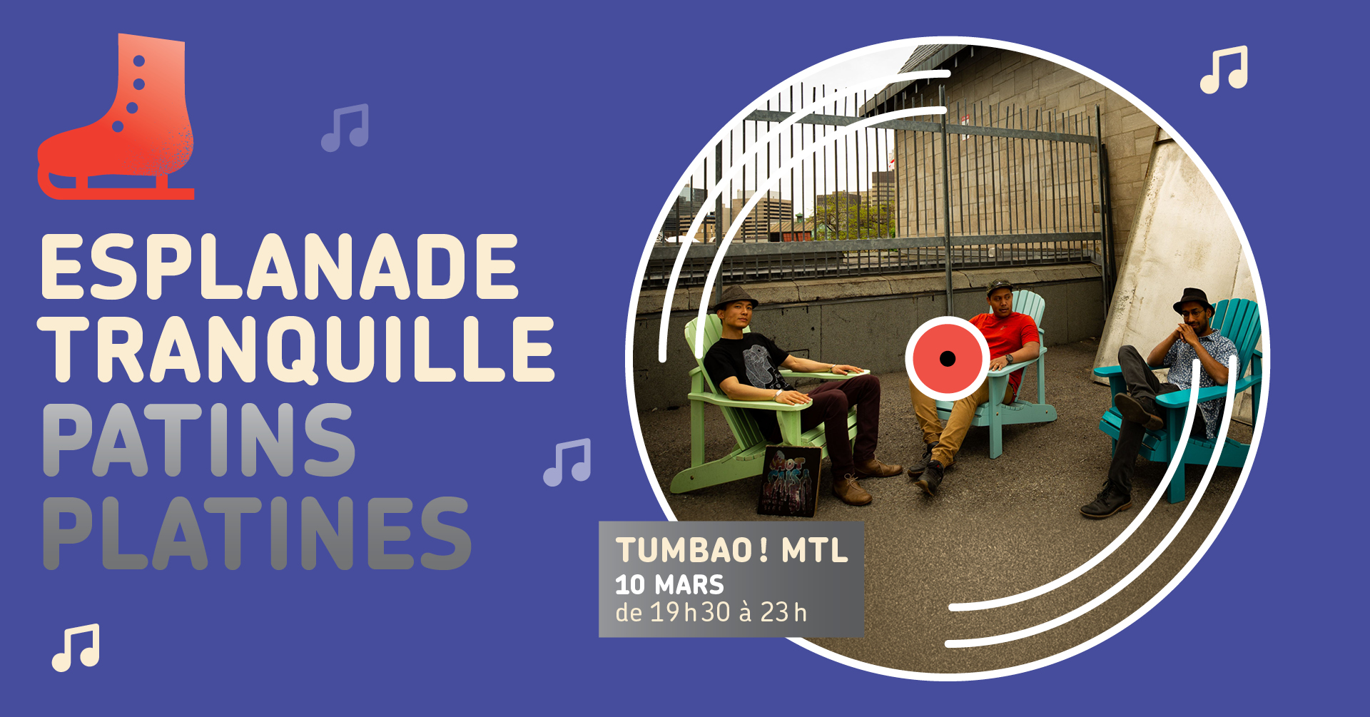 Patins platines Tumbao! MTL ⛸️🎶
