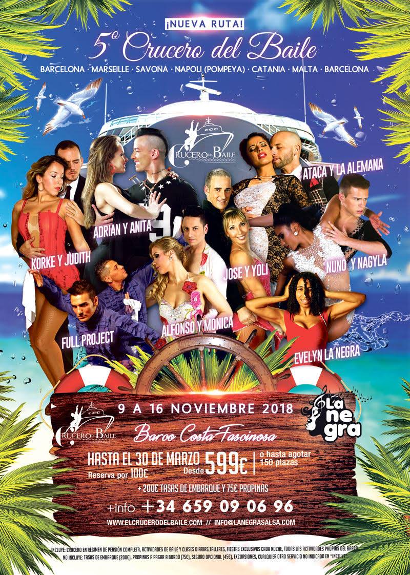 Crucero del Baile 2018 ¡Ven con La Negra a la 5ta edición)