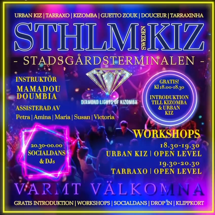 STHLM KIZ - Sweden Workshops + Social Dance Urban Kiz Tarraxo Kizomba Semba