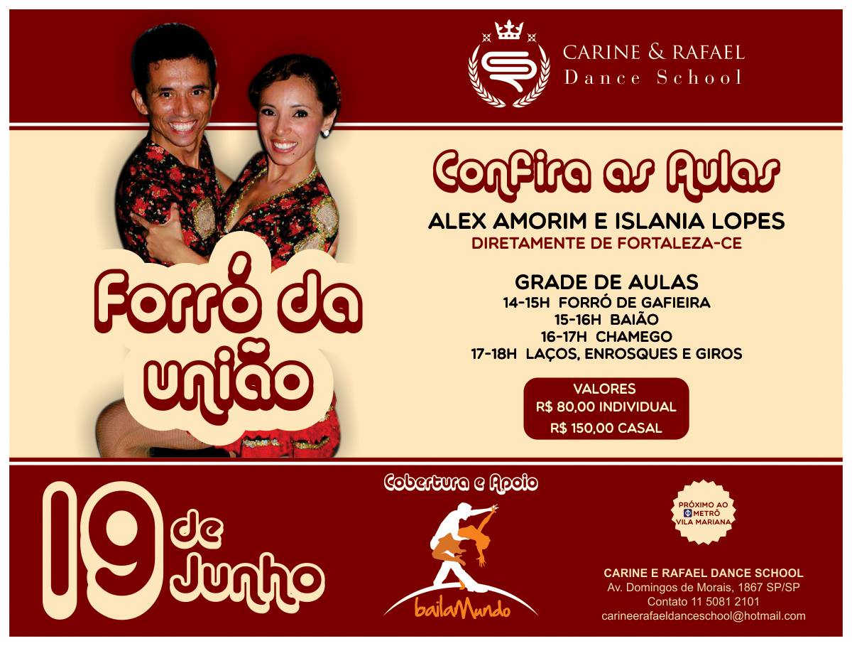 Workshop Forró da União com Alex Amorim e Islania Lopes